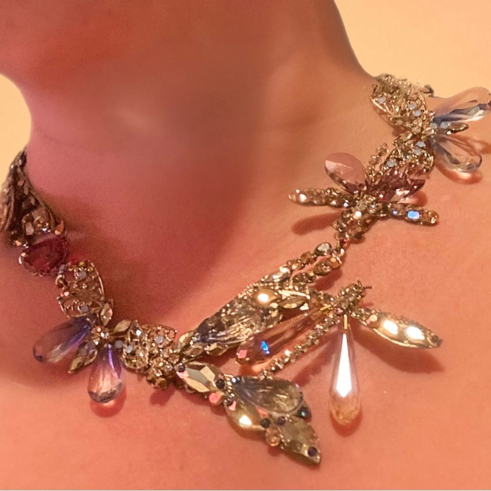 Marie Elena of Miami! Hand crafted necklace & earrings set! Absolutely Stunning